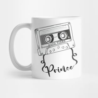 Good Vibes Prince // Retro Ribbon Cass Mug